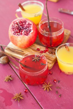 Kış baharatlar ile mulled şarap