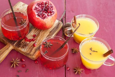 Kış baharatlar ile mulled şarap