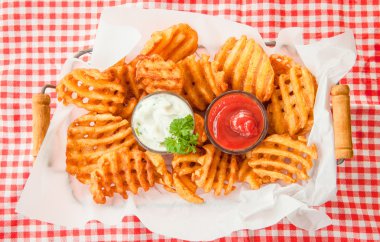 Taze gözleme patates kızartması
