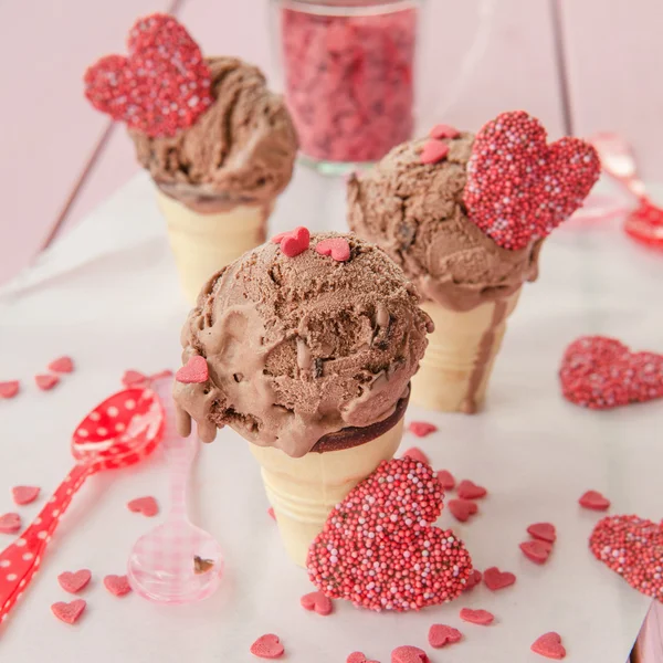 Chocolate ice cream — Stock Photo, Image