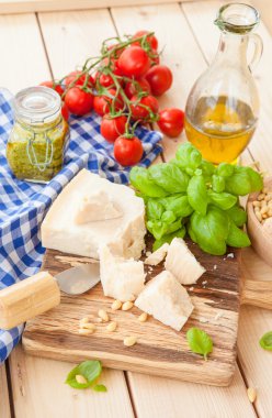 Taze pesto için malzemeler