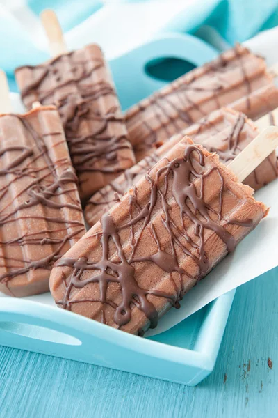 Homemade frozen popsicles — Stock Photo, Image