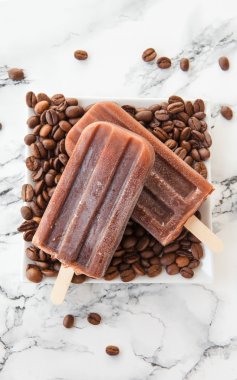 Buzlu kahve popsicles