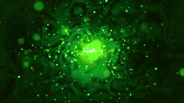 Sans couture abstraite vert visqueux boueux eau liquide oozy avec élément de bulle floue texture de fond de particule modèle en 4k ultra HD 