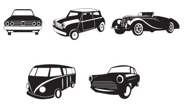 Sets of silhouette car, crv, and street vehicle transportation icon set 2, create by vector