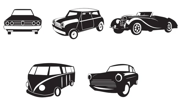 Sets of silhouette car, crv, and street vehicle transportation icon set 2, create by vector — 图库矢量图片