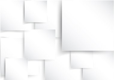 Abstract Square element on white paper background texture pattern with shadow, create by vector