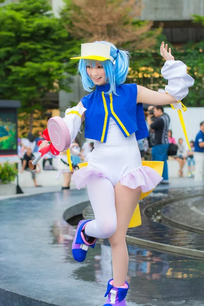 Thai cosplay idol dress as a character from Moetan anime cute posing — Stockfoto