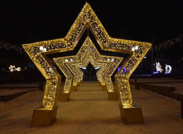 Yellow beautiful five-pointed star