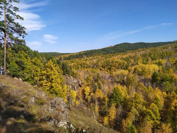beautiful golden autumn of the Trans-Baikal Territory