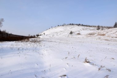 Trans-Baykal Bölgesinin Kış Doğası 