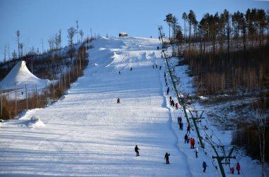Trans-Baykal Bölgesi 'nde kayak yamacı 