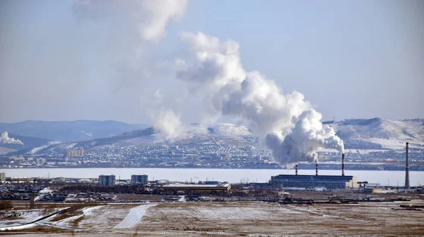 Chita şehrinin kış panoraması 