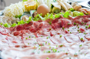 Shabu çanak üzerinde ayarla