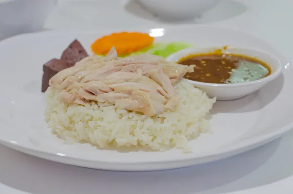Huhn und Reis — Stockfoto
