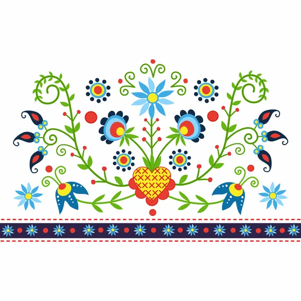 Polish pattern folk — Stock Vector