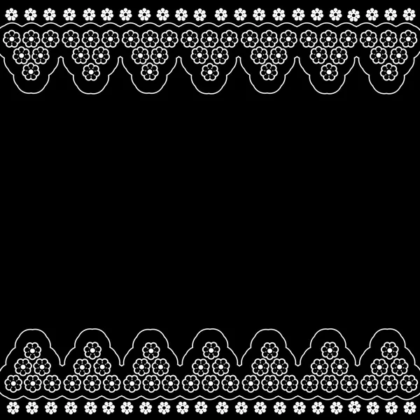 Embroidery black&white — Stock Vector