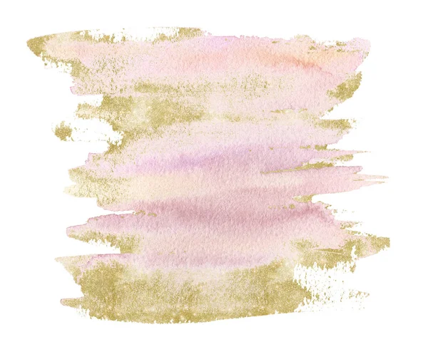 粉红抽象水彩斑斑集合. — 图库照片