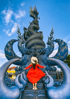 Wat Rong Suea 10, Chiang Rai 'deki Mavi Tapınak, Chiang Mai, Tayland