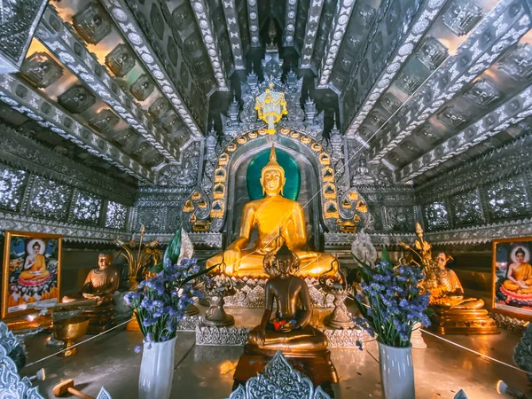 Wat Sri Suphan, Chiang Mai Temple d'argent en Thaïlande — Photo