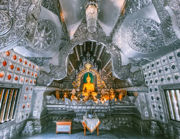 Wat Sri Suphan, templo de plata de Chiang Mai en Tailandia — Foto de Stock