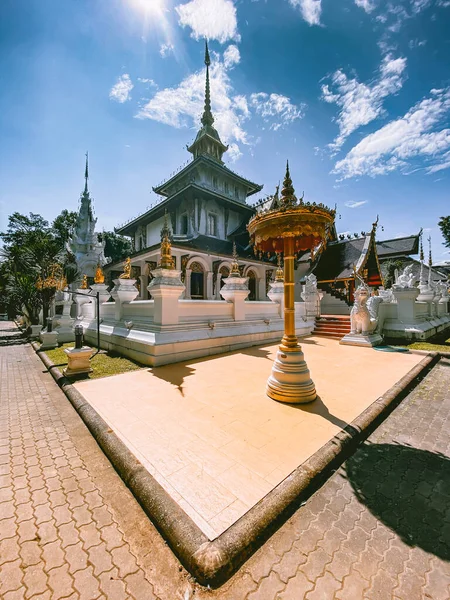 Wat Pa Dara Phirom Phra Aram Luang em Mae Rim, província de Chiang Mai, Tailândia — Fotografia de Stock