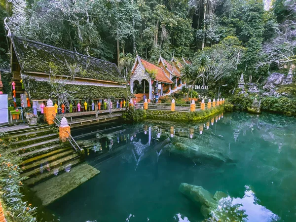 Wat Tham Chiang Dao ναός, σπηλιά στην επαρχία Chiang Mai, Ταϊλάνδη — Φωτογραφία Αρχείου