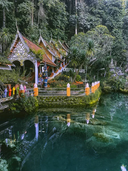 Wat Tham Chiang Dao ναός, σπηλιά στην επαρχία Chiang Mai, Ταϊλάνδη — Φωτογραφία Αρχείου