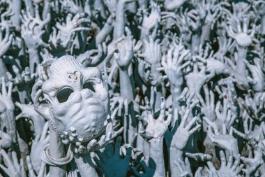 Wat Rong Khun, Chiang Rai 'deki Beyaz Tapınak, Chiang Mai, Tayland