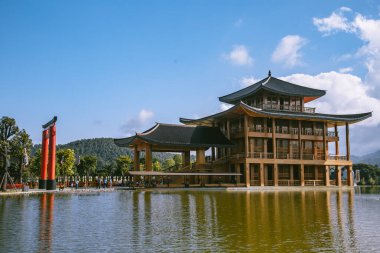 Chai Prakan Bölgesi, Chiang Mai, Tayland 'daki Hinoki bölgesi japan cazibesi