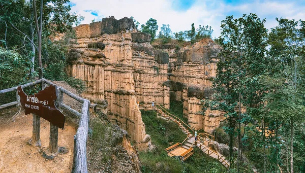Parco nazionale del Pha Chor Canyon nella provincia di Chiang mai, Thailandia — Foto Stock