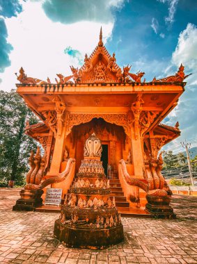 Wat Ratchathammaram, Koh Samui, Tayland, Güneydoğu Asya. Yüksek kalite fotoğraf