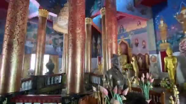 Wat Pa Daraphirom Tempel in Mae Rim, Thailand — Stockvideo