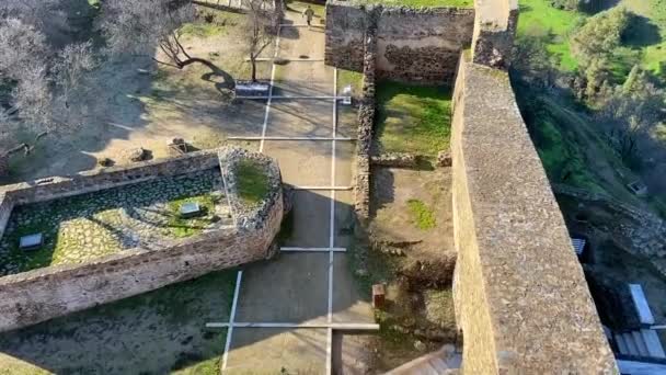 Castillo de Mertola en la provincia de Alentejo, Portugal, Europa — Vídeos de Stock