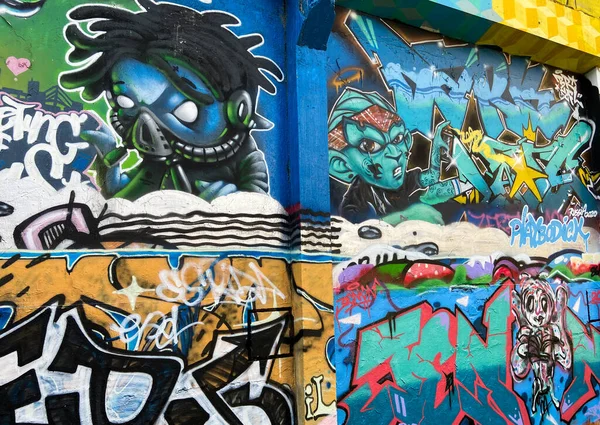 Graffitis in Bangkok Thailand Südostasien — Stockfoto