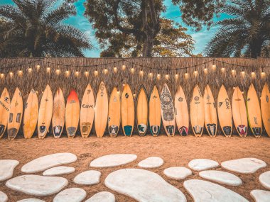 Jomtien, Pattaya, Chonburi, Tayland sahillerinde rahatla.