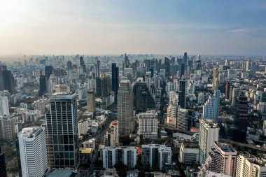 Tayland, Bangkok Asoke ve Khlong Toey 'in kapalı hava manzarası