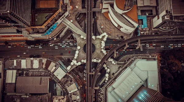 MBK Skywalk vista dall'alto a Bangkok Thailandia — Foto Stock