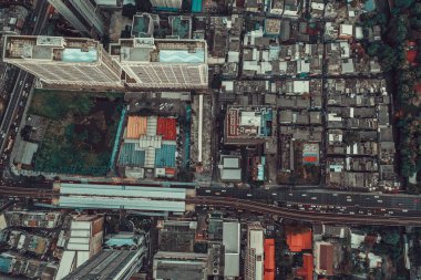 Bangkok Tayland 'dan Siyam ve Rachathewi manzarası