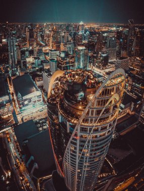 Bangkok Tayland 'dan Siyam ve Rachathewi manzarası