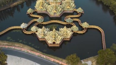 Antik Şehir, Muang Boran, Tayland, Bangkok 'ta hava görüntüleri