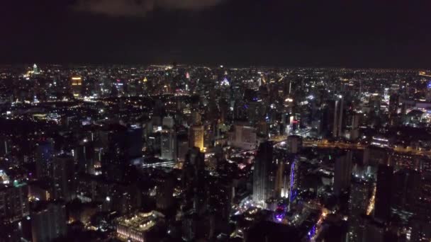 Sukhumvit aerial view in central Bangkok in Thailand — Stock Video