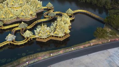 Antik Şehir, Muang Boran, Tayland, Bangkok 'ta hava görüntüleri