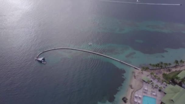 Isla Martinica y vista aérea de la playa en las islas del Caribe — Vídeos de Stock