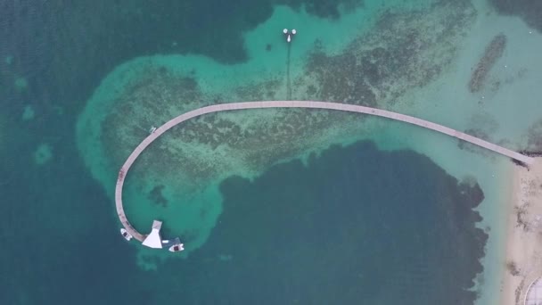 Isla Martinica y vista aérea de la playa en las islas del Caribe — Vídeos de Stock