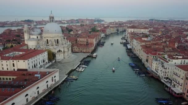 Venise vue aérienne au lever du soleil en Italie — Video