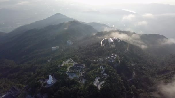 ベトナム中部のBana Hills, French village and Golden bridge — ストック動画