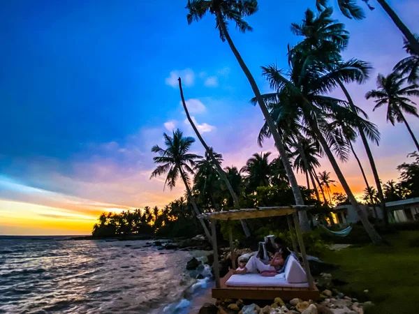 Koh Kood, Trat, Tayland 'da gizlenme plajı günbatımı — Stok fotoğraf