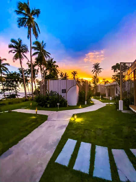 Koh Kood, Trat, Tayland 'da gizlenme plajı günbatımı — Stok fotoğraf