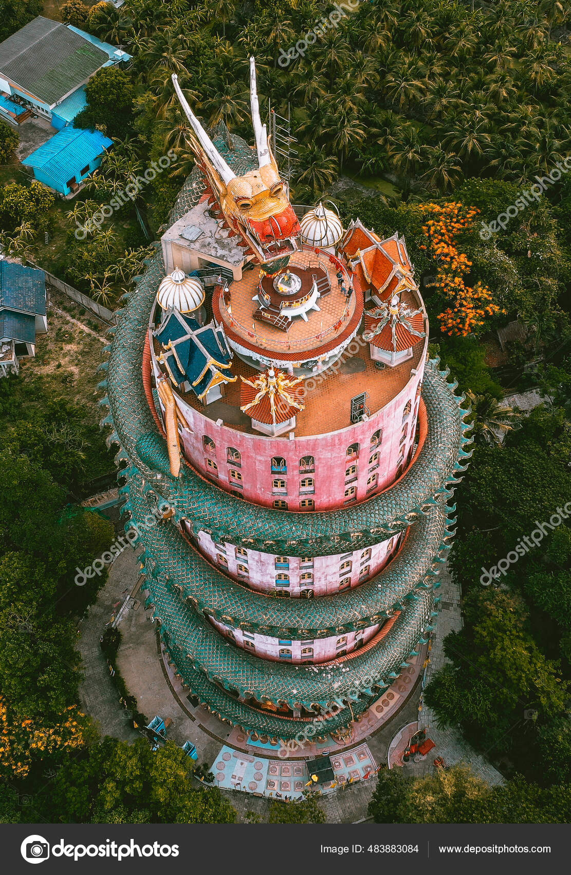 Dragon Temple Wat Samphran Nakhon Pathom Thailand South East Asia Stock Editorial Photo C Worldpitou Gmail Com